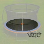 Jump Mat for 13 ft Jump Power Trampoline Frame with 72 eyelets (for 5.5” springs)